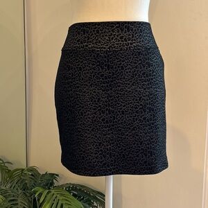 Vintage Forever 21 Black Animal Print Mini Skirt